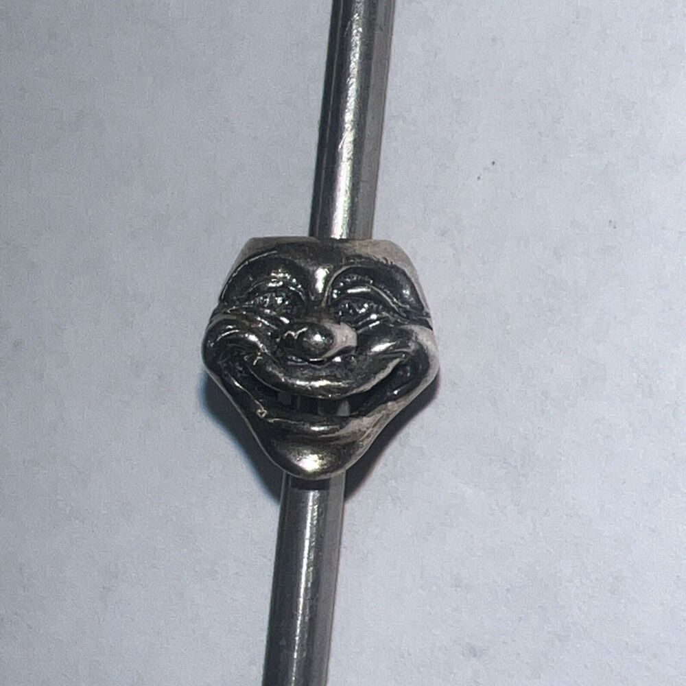Authentic Trollbeads Sterling Silver 11315 Theatre Masks :0 - Picture 2 of 3